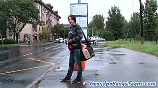 bigtit eurobabe begging for doggystyle cumshot in group