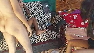 Deshi Dreams: Boyfriends Fuck Gf And Friend In Foursome Bengali Sex.