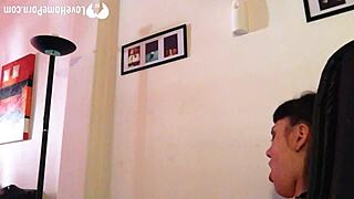 Naughty babysitter teases with her stunning body in solo show