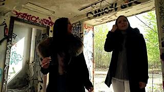 german friends julia parker maria gail risk ffm threesome at lost place