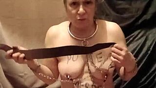 2025 01 28 esclave f autoseance pisse ceinture humiliee