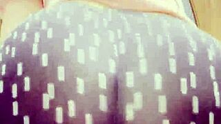 Sexy Ass In Leggings Teases Seductively