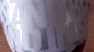 My sex doll Vilja gags intensely on cock in tight suit