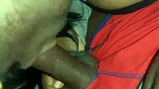 Sloppy Ebony Blowjob Deepthroat Cum