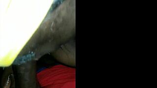 Sloppy Ebony Blowjob Deepthroat Cum