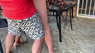 Want to see mutual masturbation leading to outdoor creampie?