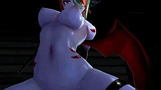 monster girl island prologue halloween especial en espa�ol mujer elfa satando una buena polla con neko y chica slimer me domina