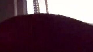 the bbw brunette couple engages in homemade sucking and licking of the big cock