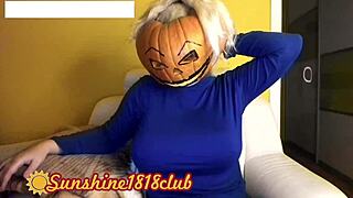 happy halloween pervs, big boobs pumpkin cam recorded