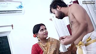 Tamil housewife's intense pleasure from hard fucking and pussy cumshot, hindi audio