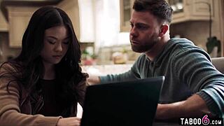 Lulu Chu overhears Slimthick Vic fucking roommate Seth Gamble