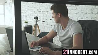 21innocent Com - Ivana's Toe-Sucking Delight During A Heated Bedroom Brawl