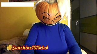 happy halloween pervs, big boobs pumpkin cam recorded