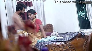 Tamil housewife's intense pleasure from hard fucking and pussy cumshot, hindi audio
