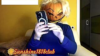 happy halloween pervs, big boobs pumpkin cam recorded