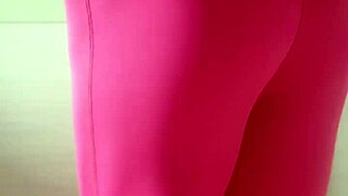 Misr4 updates pink gymwear in tight leggings