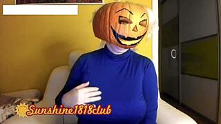 happy halloween pervs, big boobs pumpkin cam recorded