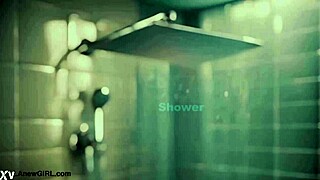 Hot teen 18+ model took a shower