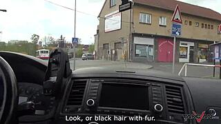 Easy convinced babe jump in van with stranger and fuck like an a