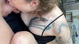 backstage blowjob during anal toys solo with hot tattoo teen 18+ - vertical pov