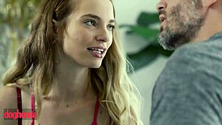 bombshell secretary lives her dream getting fuck by handsome boss, cum in pussy