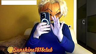 happy halloween pervs, big boobs pumpkin cam recorded