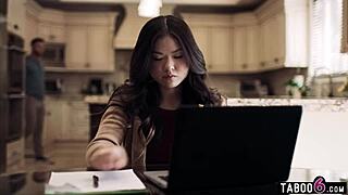 Lulu Chu overhears Slimthick Vic fucking roommate Seth Gamble