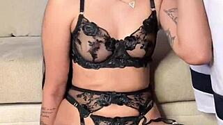 Want a vertical lingerie blowjob?