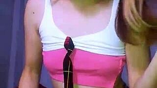 Bonneyuwu - Petite Prostitute Masturbates With Huge Dildo In Miniskirt