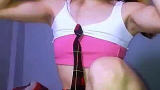 Bonneyuwu - Petite Prostitute Masturbates With Huge Dildo In Miniskirt