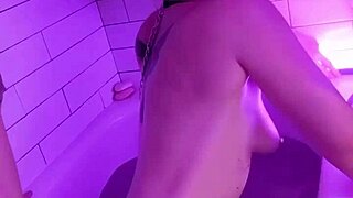 Roommate catches glimpse of massive cock and turns into dripping submissive slut craving rough domination