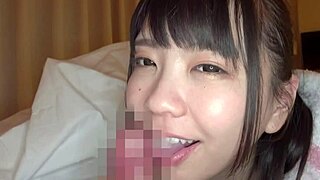 Filming beautiful young girl at home