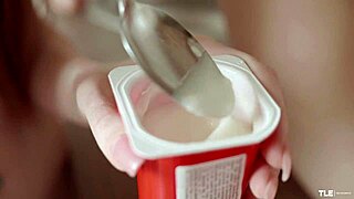 good morning - elizabeth l and nicolette a lick pussy in kitchen