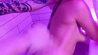 Roommate catches glimpse of massive cock and turns into dripping submissive slut craving rough domination