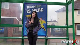 Pornxn picks up lucia love for outdoor public pissing