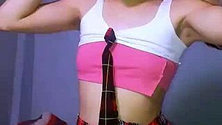 Bonneyuwu - Petite Prostitute Masturbates With Huge Dildo In Miniskirt