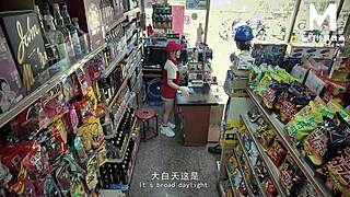 Modelmedia Asia features sex at work with clerk