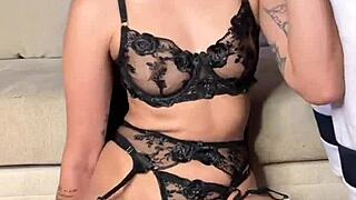 Want a vertical lingerie blowjob?