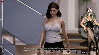 ms denvers plays naughty game in stockings outdoors