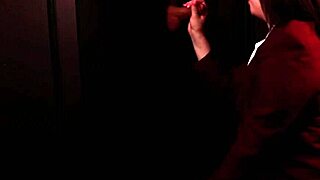 Young student sucks cock through the gloryhole