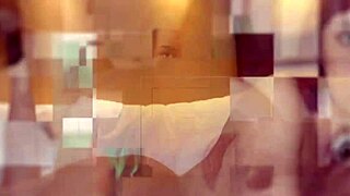 Student in uniform passionately gives blowjob to her friend