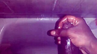 Jerking My Dick In Shower Feels So Intense And Pleasurable