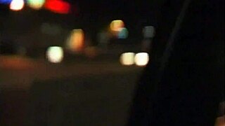 they fuck in the car in front of the driver, blonde cougar deepthroats and swallows