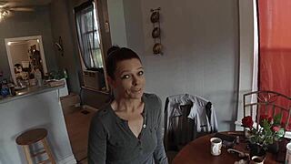 Rough Throating Neighbor's Wife With Big Cock Deepthroat