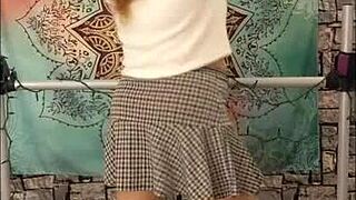 redhead hotwife steffi dances naked and shakes her ass seductively at home