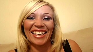 Big Tits MILF Teases And Receives Interracial Blowjob Cumshot