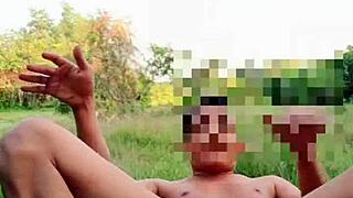 myanmar gay twink gets naked anal in the forest