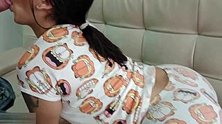 i follow this latina milf and she makes me cum deep inside her wet pussy