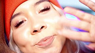 Angel-faced whore dreams of huge cocks in her hungry mouth