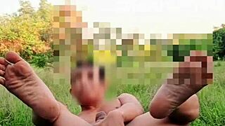 myanmar gay twink gets naked anal in the forest